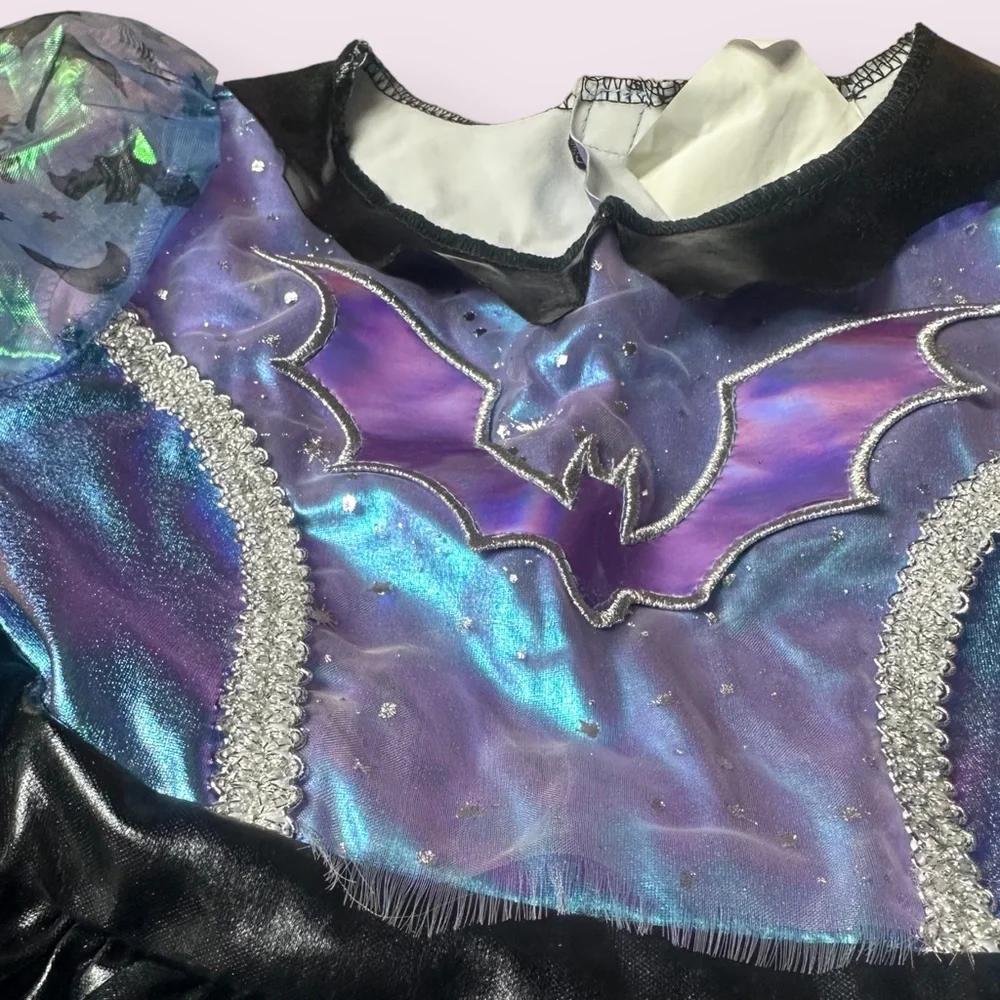 Little Girls Purple Blue Batgirl Tutu Costume Dress Up Outfit By Target Sz Small
